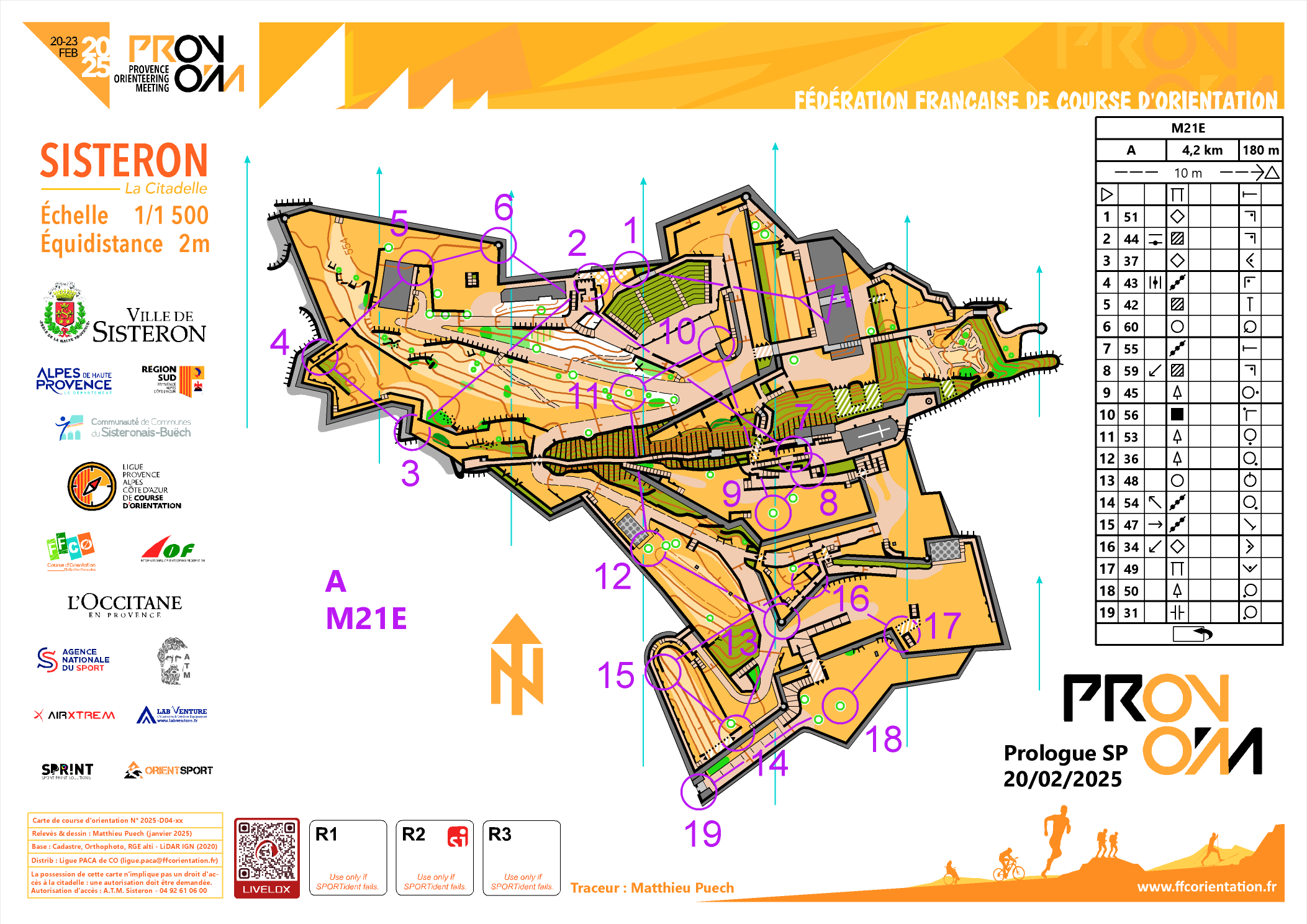 PROVOM carte Citadelle circuit A